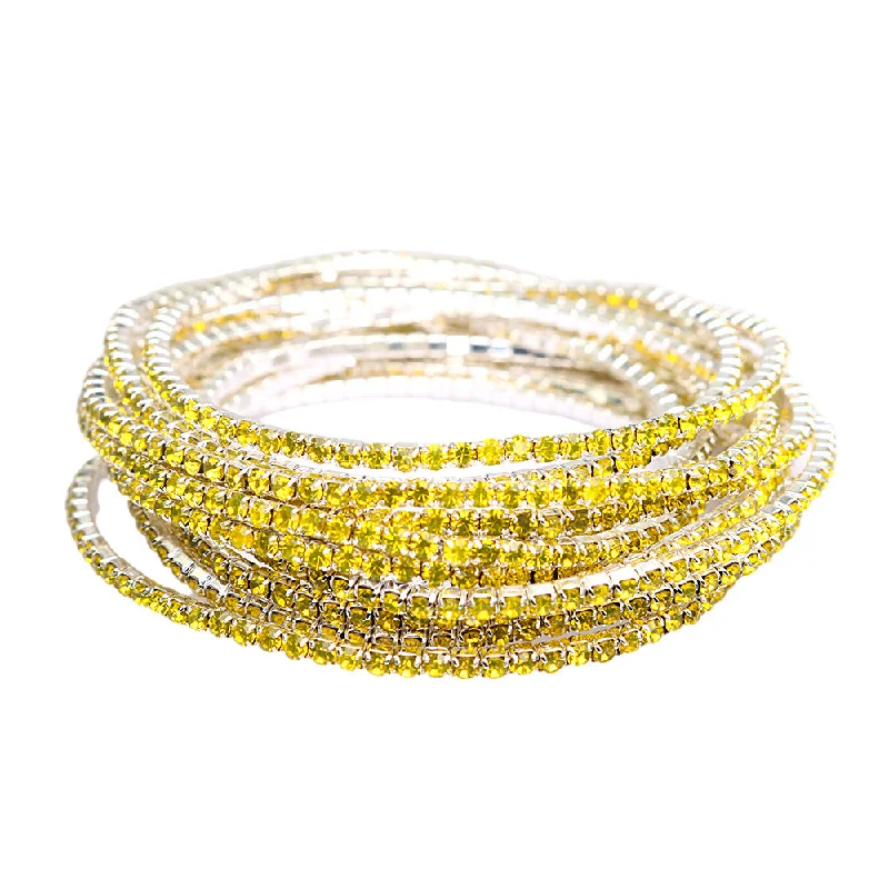 20 Yellow Diamond Bracelet (Silver)