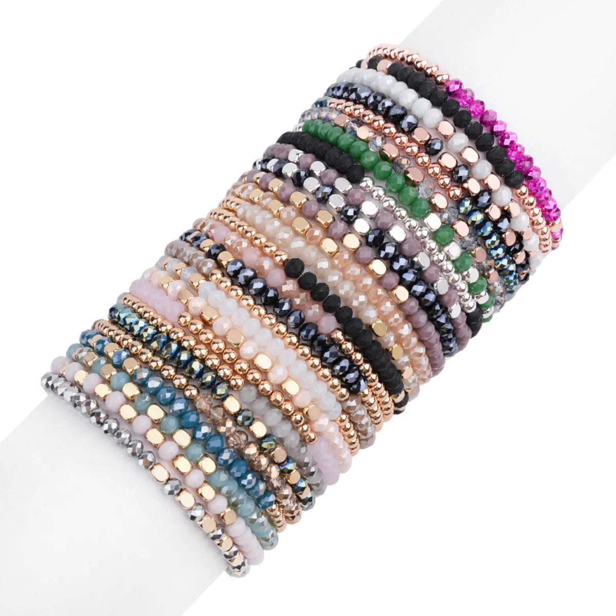 women’s custom bracelets-Fashion Color Block Arylic Artificial Crystal Wholesale Bracelets