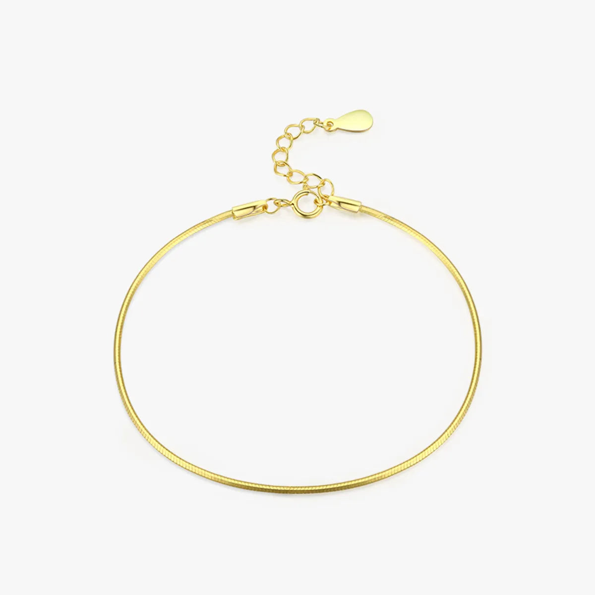 women’s twisted bangles-Simple Style Snakeskin Sterling Silver Plating 14k Gold Plated Bracelets