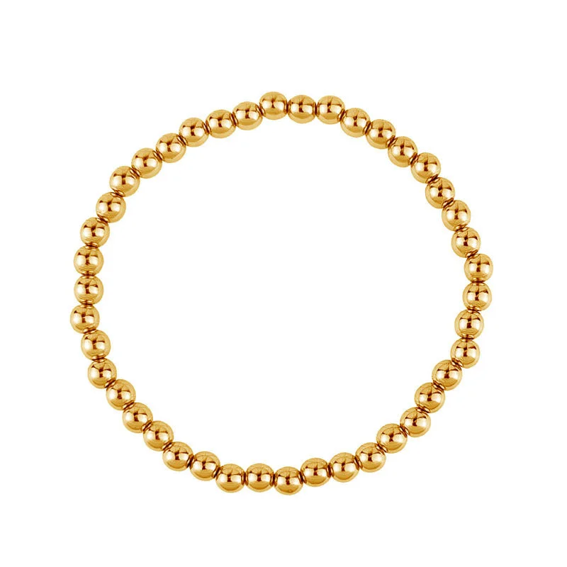 Gold 6mm Ball Bracelet