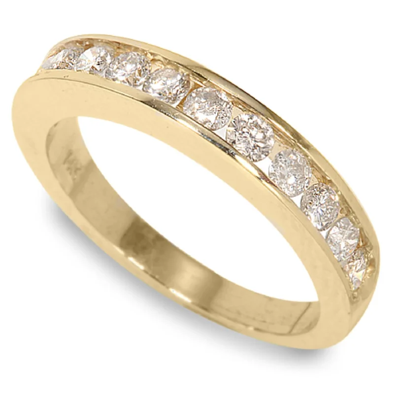 women’s round diamond engagement rings-1/2 CTW Diamond Wedding Ring in 14KT Yellow Gold