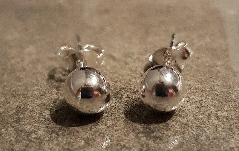 women’s cute earrings-Rococo Jewellery 10mm Ball Studs - Sterling Silver