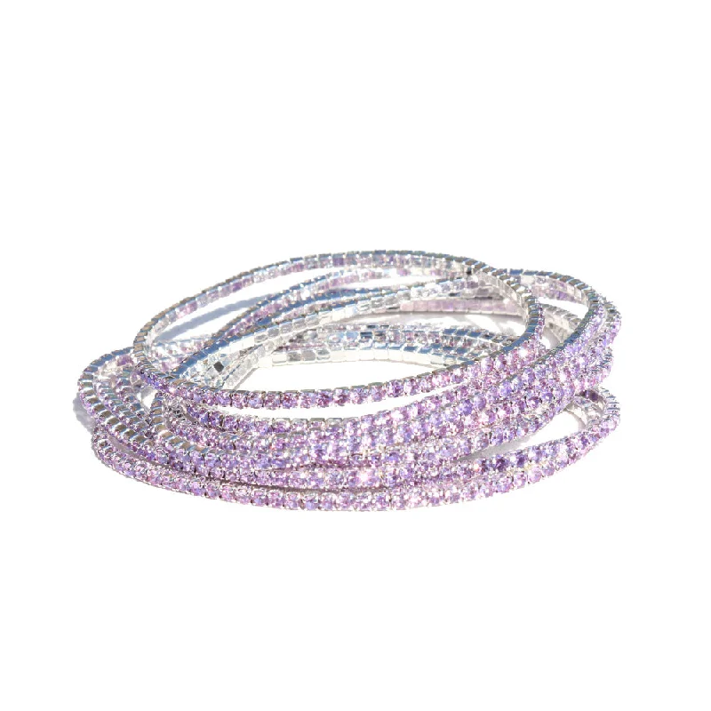 50Light Violet Diamond (Silver Plated)-Solo One Piece