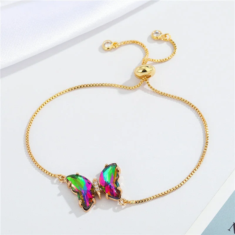 AB Color Butterfly Bracelet