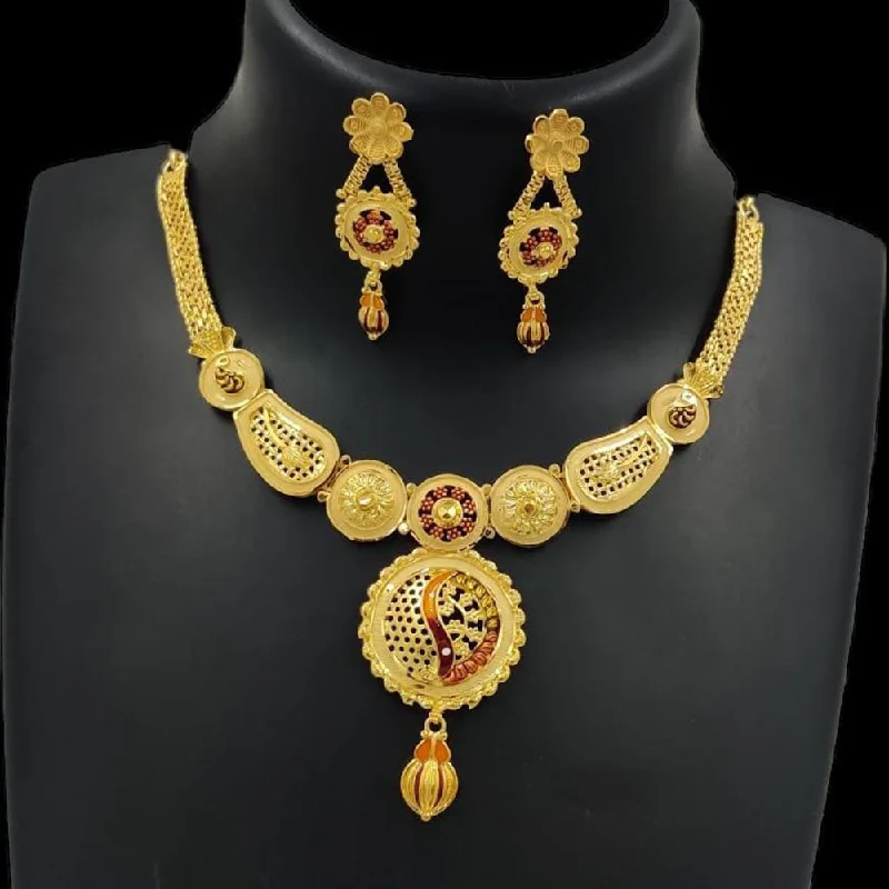 women’s fashion statement necklaces-Pari Art Jewellery Forming Necklace Set