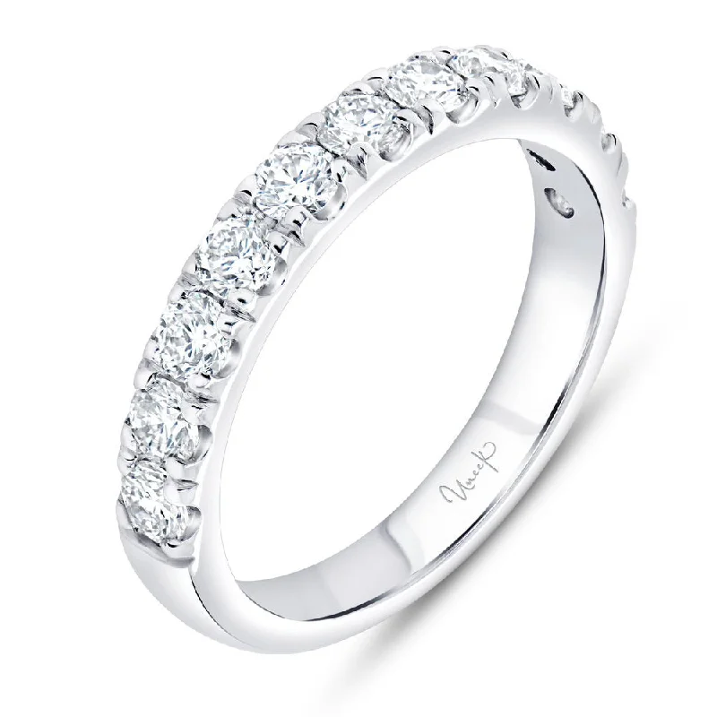 women’s engagement rings for her-Uneek Timeless Collection 1-Row Wedding Ring