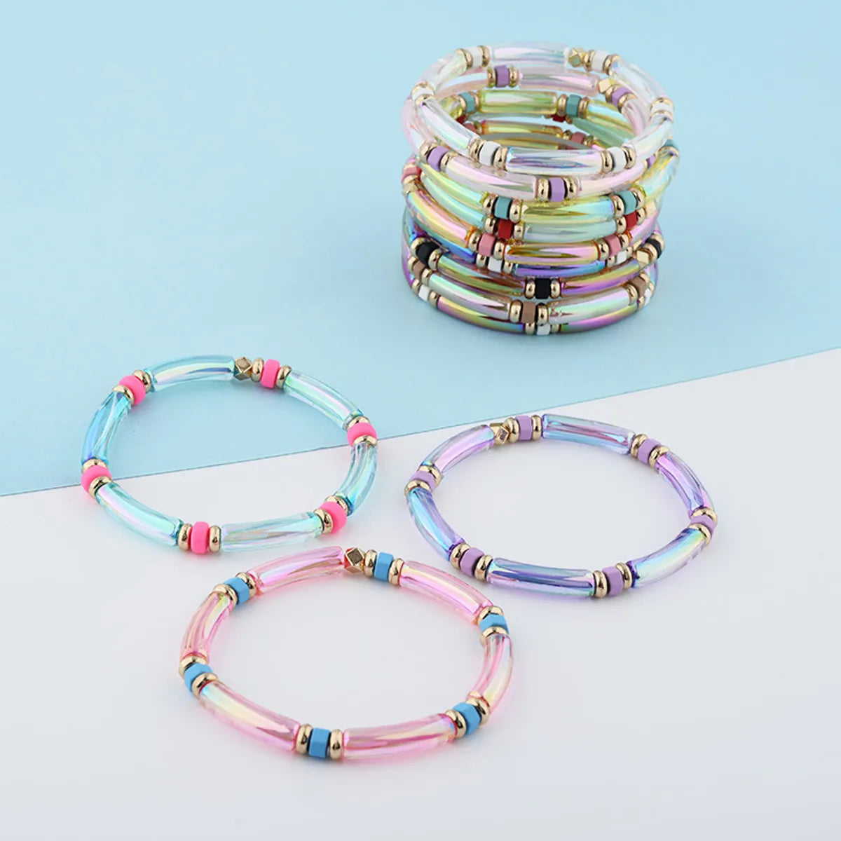 women’s romantic bracelets-Retro Round Metal Beaded Women's Bracelets