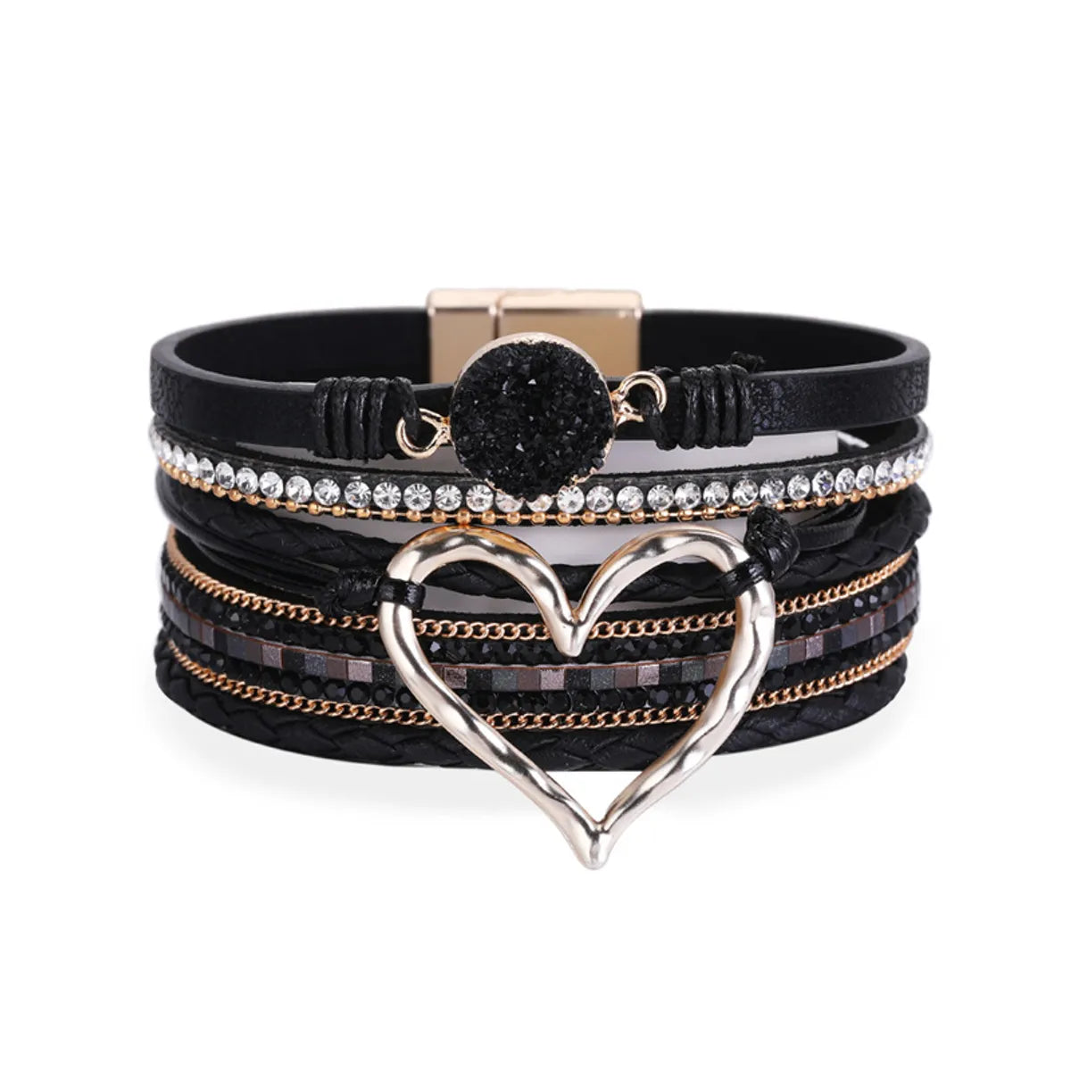 women’s engraved bangles-Fashion New Bohemian Multi-layer Bracelets