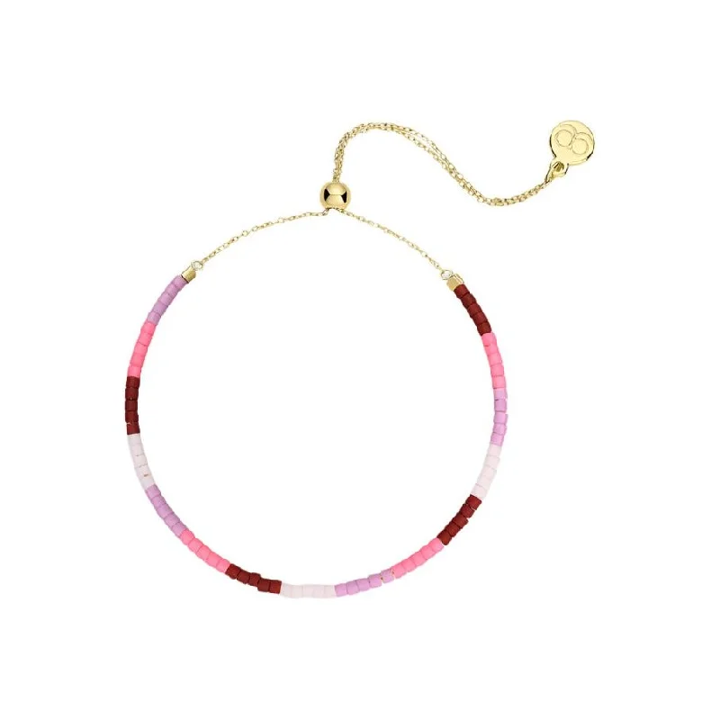 women’s statement bracelets-Gorjana Gigi Stripe Adjustable Malibu Bracelet