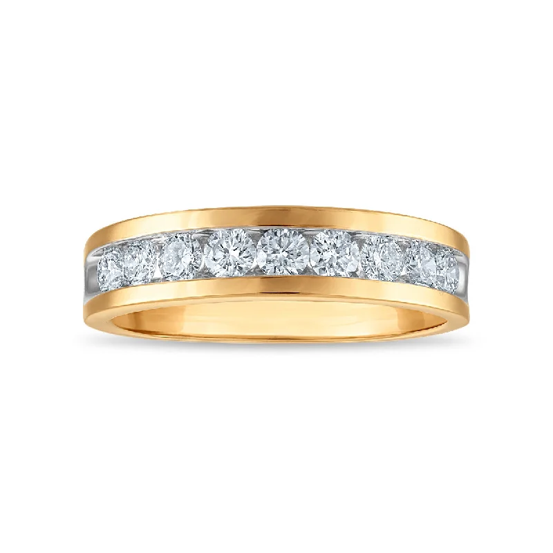 women’s engagement rings with a twist-Signature EcoLove 1 CTW Lab Grown Diamond Wedding Ring in 14KT Yellow Gold