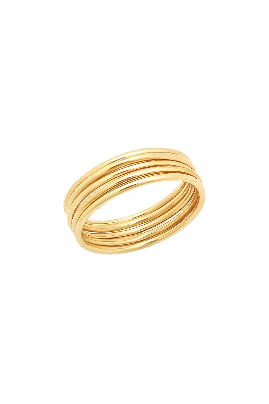 women’s minimalist rings-5 14k Zoe Ring Set