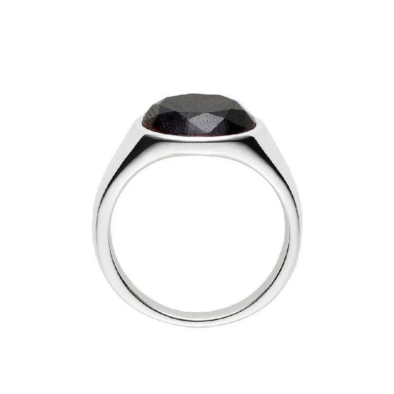 women’s affordable rings-Kindred Silver Ring w. Diamond