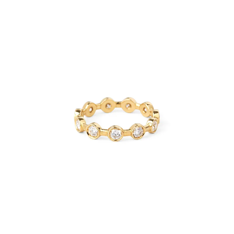 women’s gold rings-On the rocks 18K Gold Ring w. Diamonds