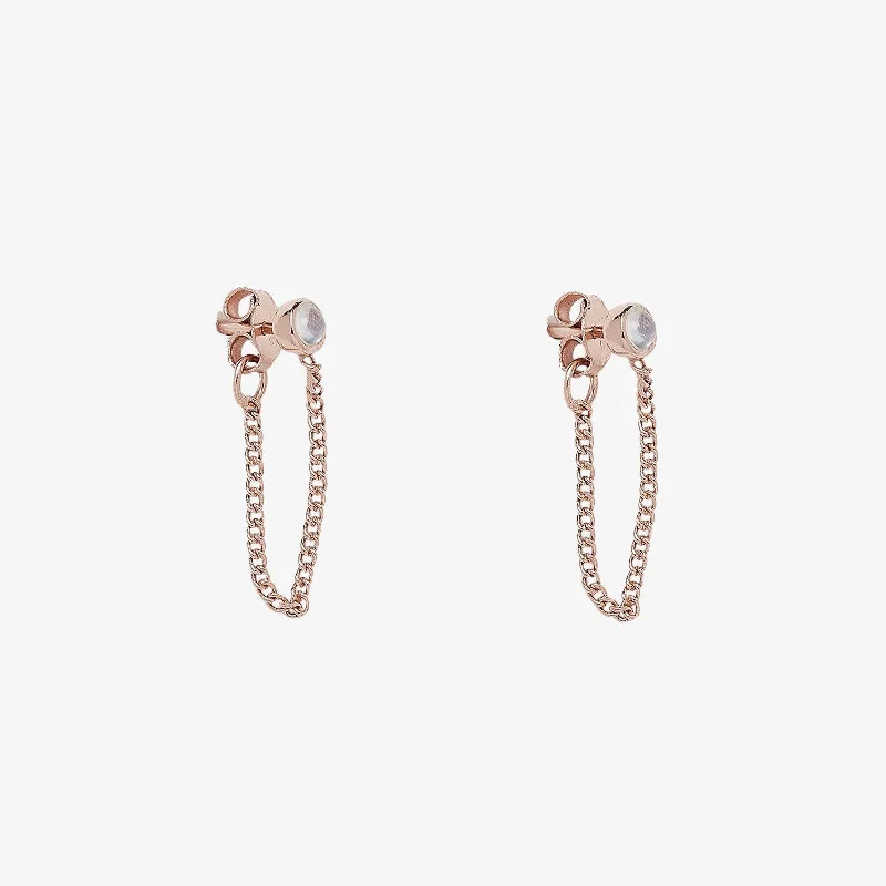 women’s stud earrings-Chain Ear Wrap