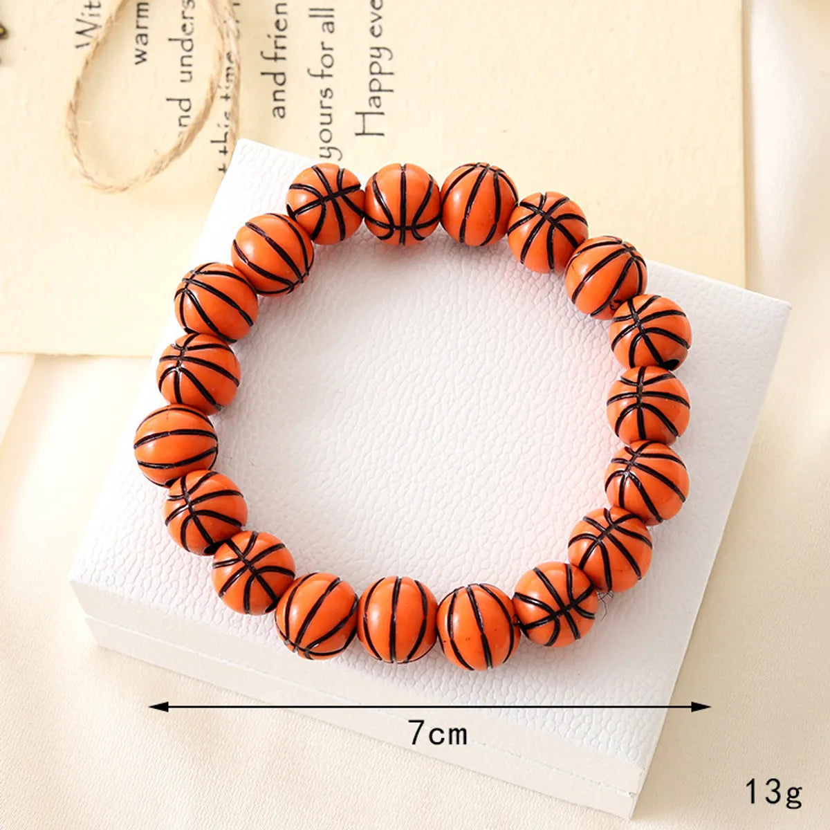 K3519 Basketball Beaded Bracelet