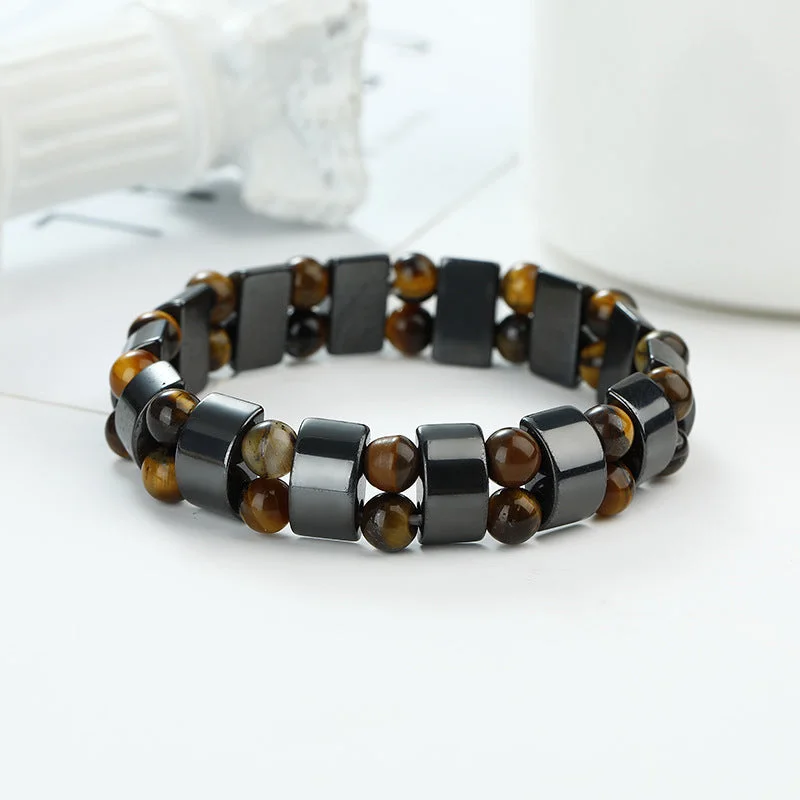 Half Moon Tiger Eye Bracelet