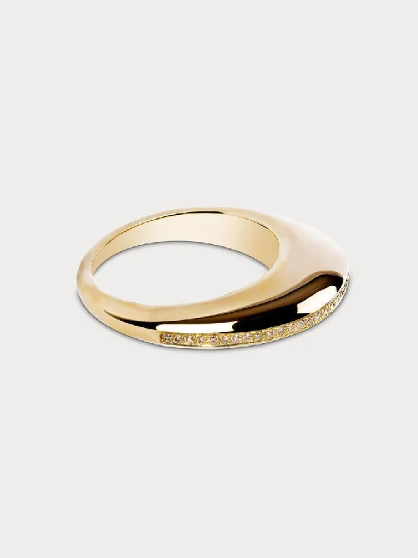 women’s bold rings-Gold Linings Ring (Made to Order)