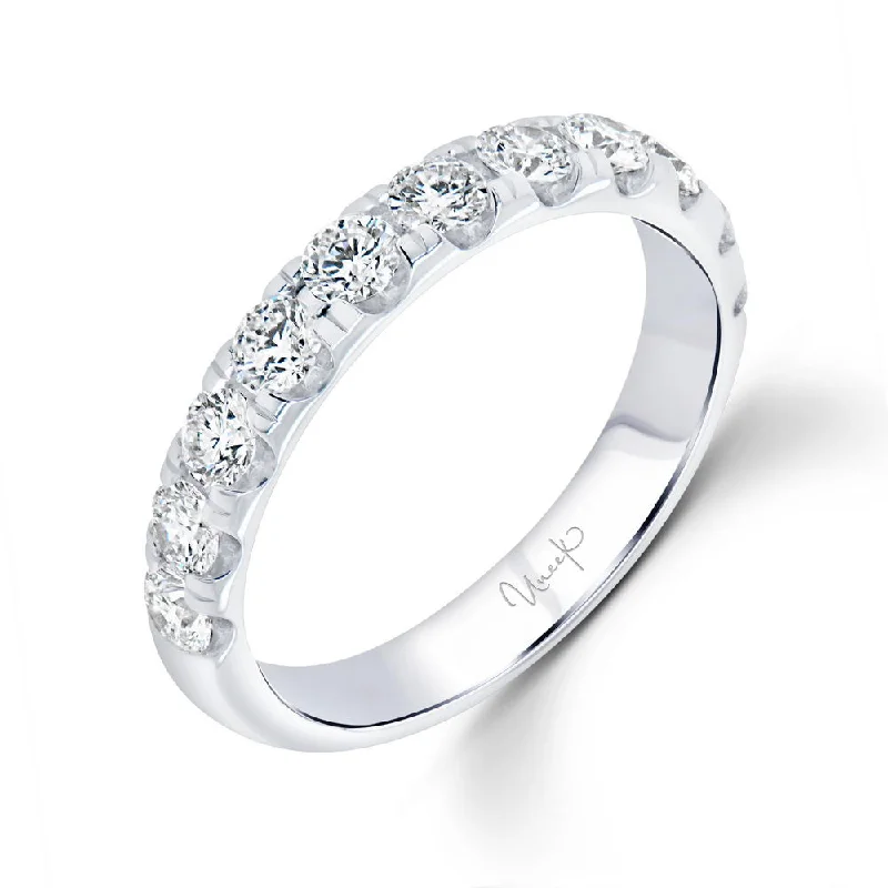 women’s oval diamond engagement rings-Uneek Best of the Best Collection 1-Row Wedding Ring