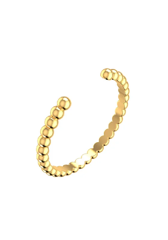 women’s sapphire rings-Nude Open 18K Gold Ring