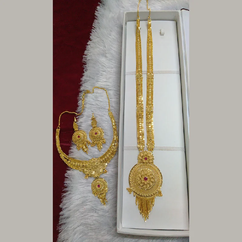 women’s fine necklaces-Pari Art Jewellery Forming Double Necklace Set