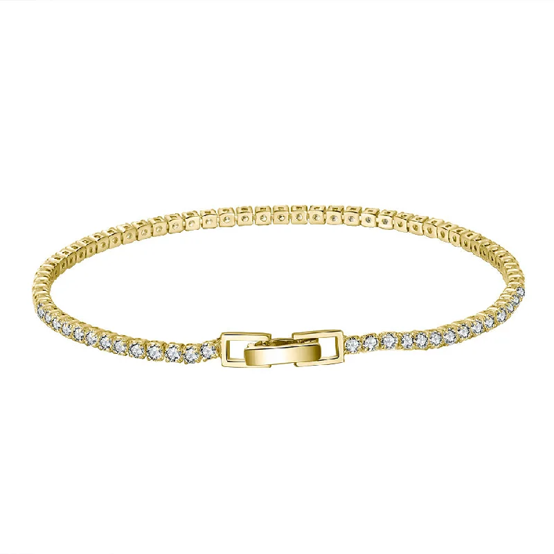 14K Gold 2.0 Zircon, Bracelet Length: 16.5cm