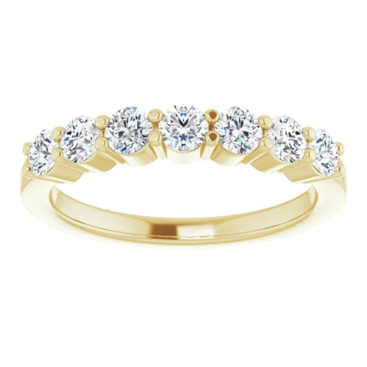 women’s fine rings-14K Yellow 5/8 CTW Natural Diamond Anniversary Band