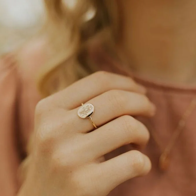 women’s aquamarine rings-Wildflower Ring