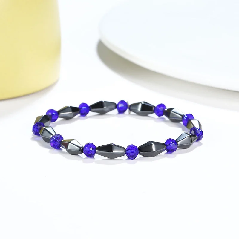 Medium Convex Clip Blue Bracelet