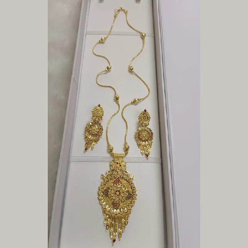 women’s ruby necklaces-Pari Art Jewellery Forming Necklace Set