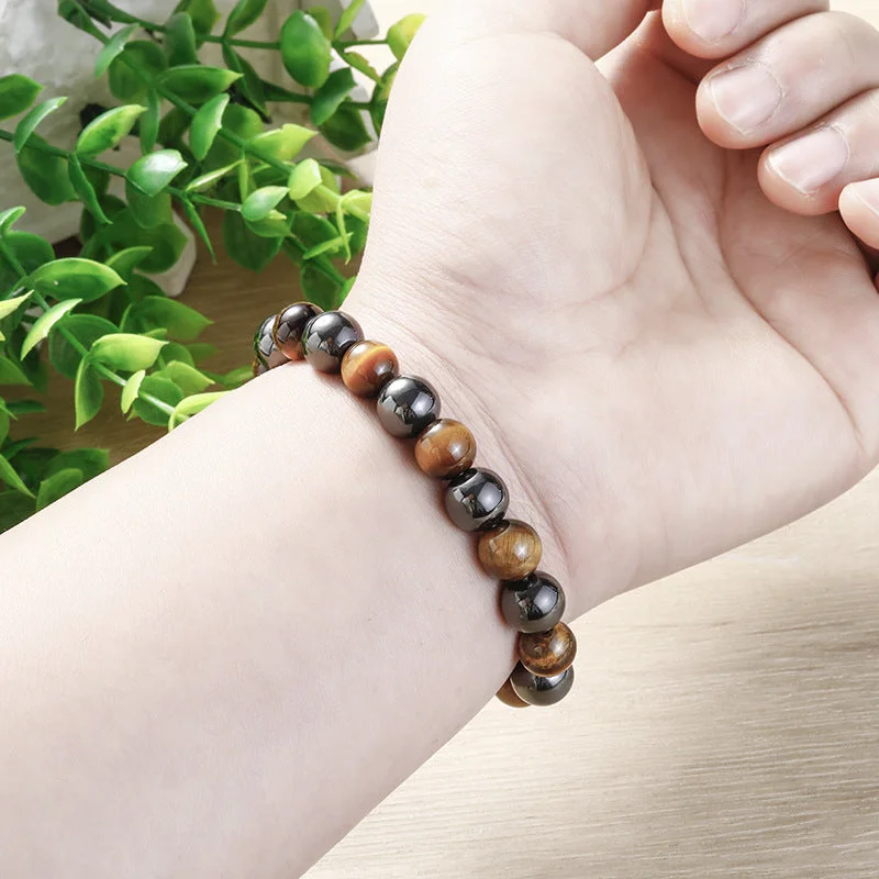 8mm Tiger Eye Magnet Bracelet