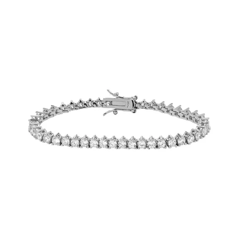 women’s romantic bracelets-Not Your Basic Diamondette Tennis Bracelet